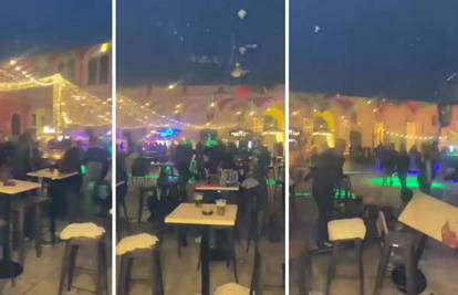VIDEO  Mlatili se na Adventu u Splitu, rušili stolove: Jedan je ozlijeđen, policija ih je privela