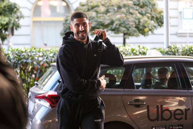 Zagreb: Okupljanje hrvatske nogometne reprezentacije