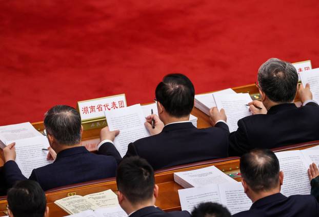 China's NPC opening session at the Great Hall of the People, in Beijing