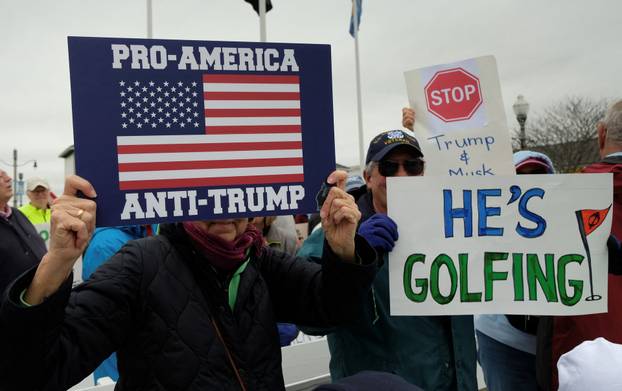 Protest Rally against Presdent Donald Trump in Rehoboth Beach, Delaware