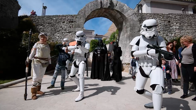 Veliko okupljanje: Darth Vader i 'stormtrooperi' okupirali Pulu