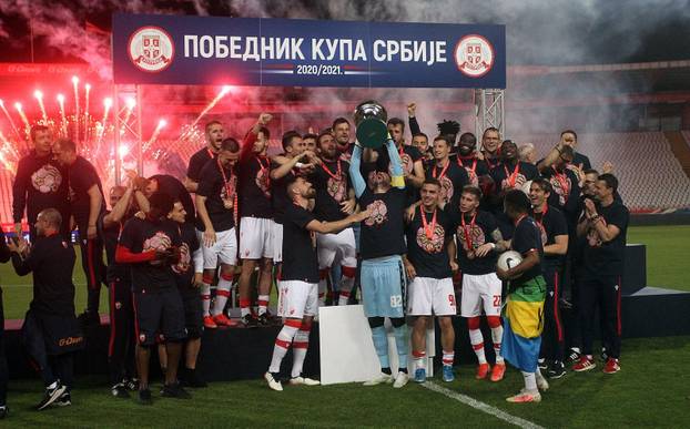 The match of the finals of the Serbian Cup in football between FK Crvena zvezda and FK Partizan played at the "Rajko Mitic" stadium.Utakmica finala Kupa Srbije u fudbalu izmedju FK Crvena zvezda i FK Partizan odigrana na stadionu "Rajko Mitic"