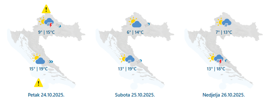 Hrvatska na udaru nevremena: Upalili narančasti alarm, prijete olujni vjetar i bujične poplave!