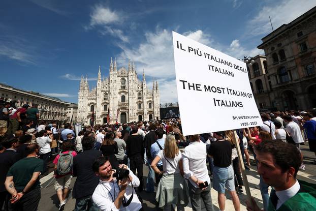 Funeral of former Italian Prime Minister Silvio Berlusconi at the Duomo Cathedral, in Milan