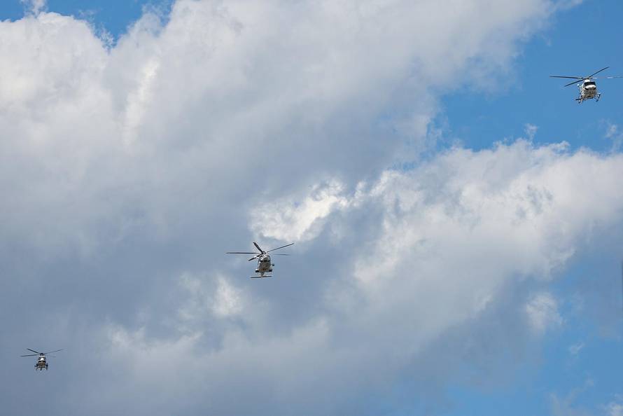 Zagreb: Generalna proba sve?anog vojnog mimohoda - zra?ne snage 