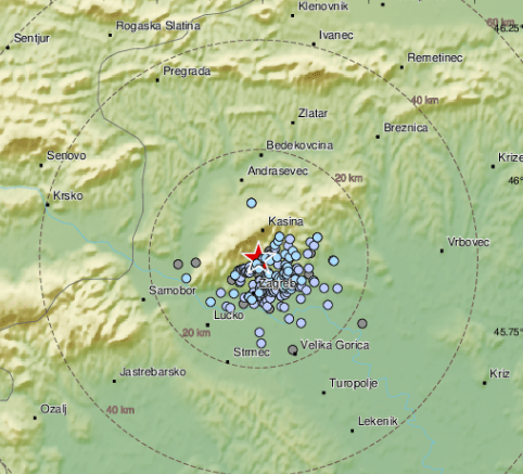 Opet potres u Zagrebu: 'Tresla se stakla, čuo sam čudan zvuk'
