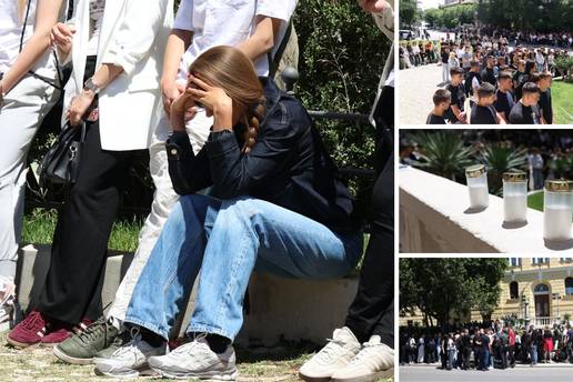 FOTO TUGA, SUZE I BOL &Scaron;ibenik prosvjeduje zbog ubojstva Luke (19): Odr&zcaron;ali 19 minuta &scaron;utnje...