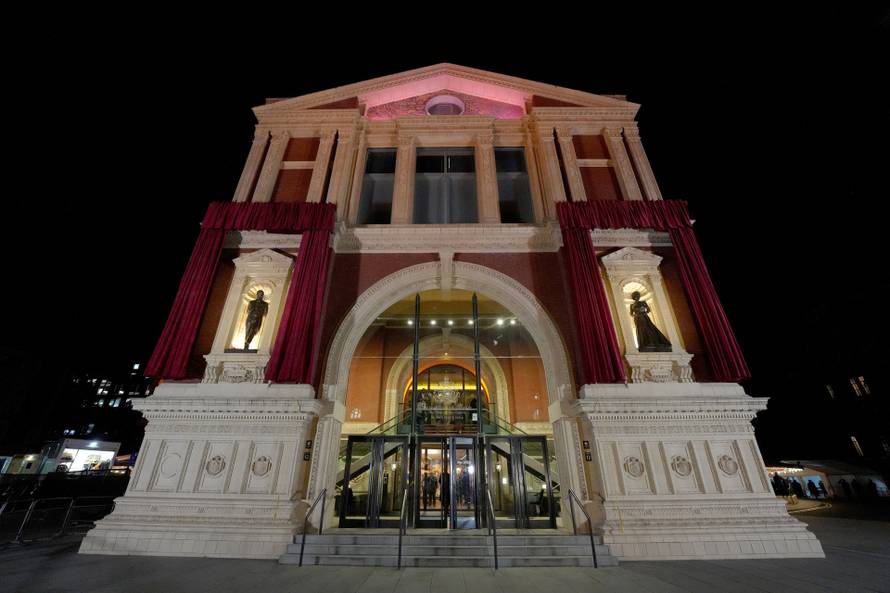 Britain's King Charles and Queen Camilla attend the Royal British Legion Festival of Remembrance, in London