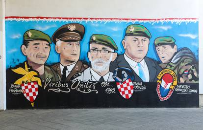 U Velikoj Gorici žele ukloniti mural posvećen pripadnicima ratnih postrojbi HV-a