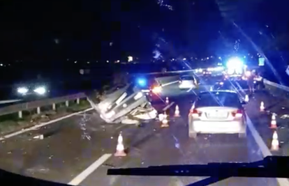 VIDEO Detalji teške nesreće u Zagrebu: Vozilo na krovu, jedan čovjek završio je u bolnici...