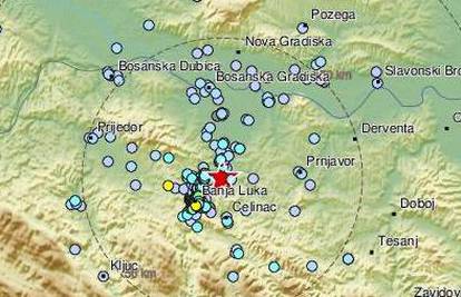 Serija potresa u Banja Luci, najjači je bio 4,1 po Richteru, osjetio se i u Petrinji i Sisku