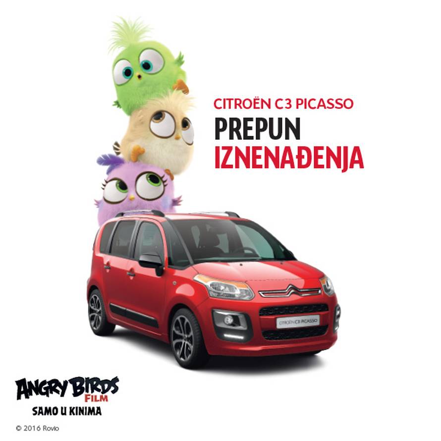 Citroën C3 i C3 Picasso u akciji s Angry Birds tijekom lipnja