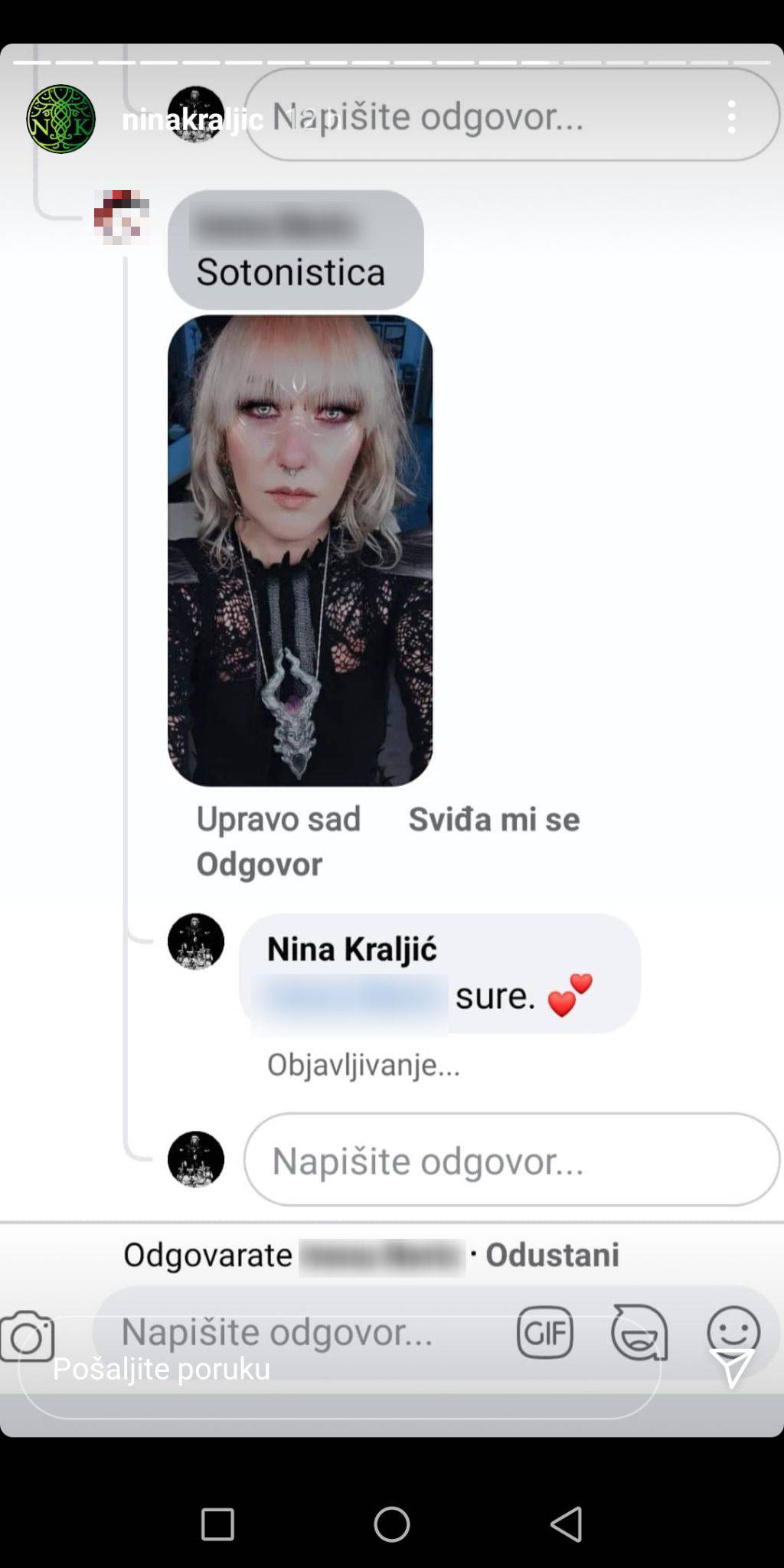 Nina Kraljić o prozivkama da je sotonistica: 'Ako vam se ne sviđam, na dobrom sam putu'