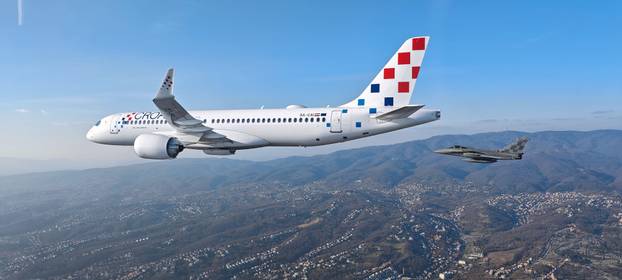 Fantastični prizori na nebu: Tri Rafalea ispratila 'srebrni avion' do zagrebačke zračne luke