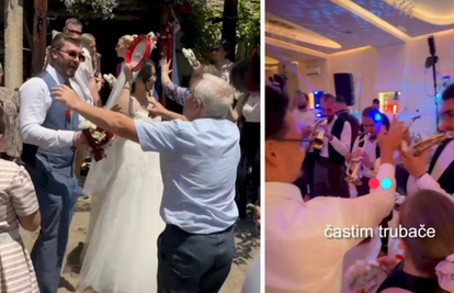 VIDEO Hrvat prvi put bio na srpskoj svadbi. Kitio trubače: 'Pogledajte što su nam dali'