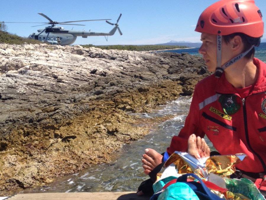 Helikopterska akcija spašavanja na Šćedru