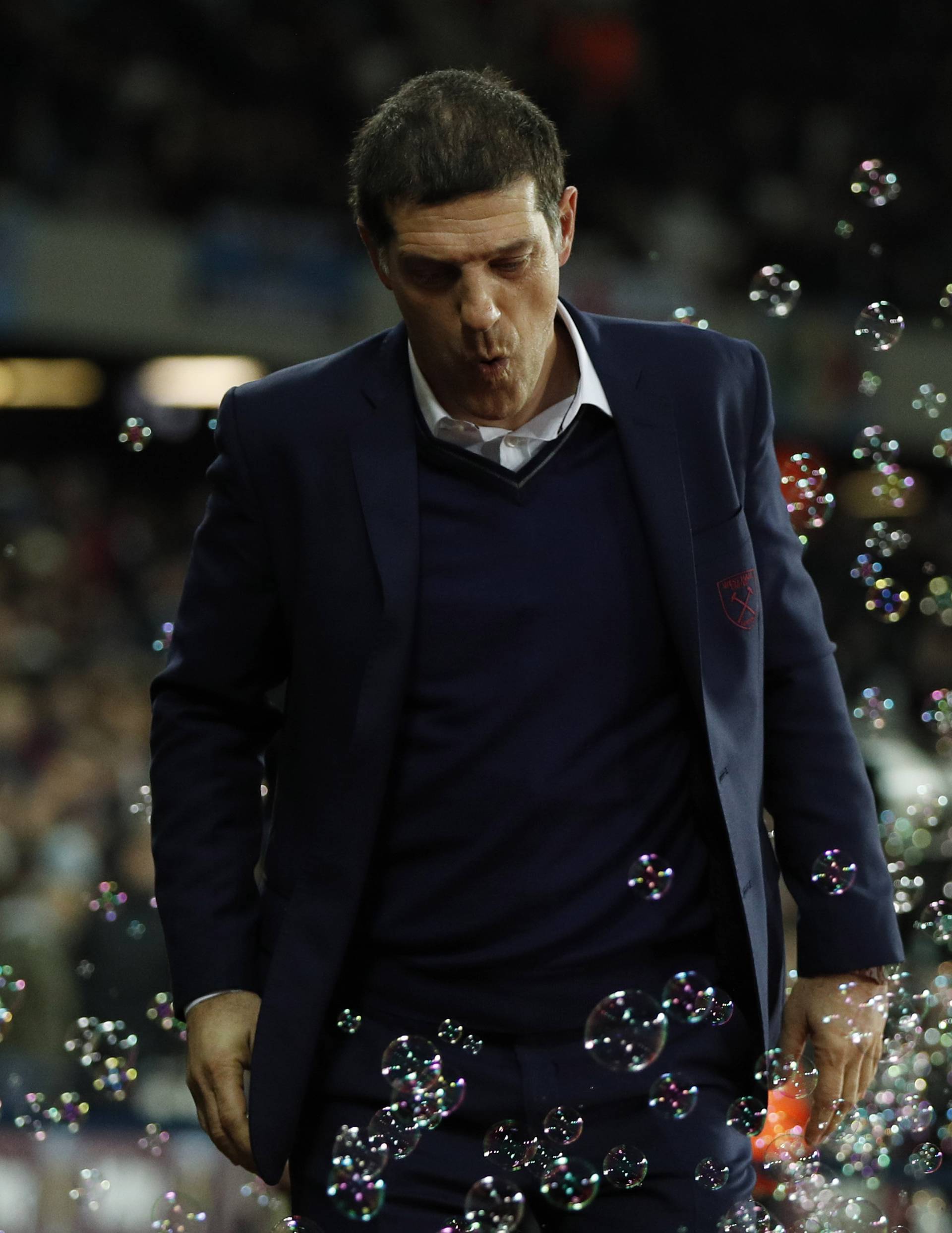 West Ham United manager Slaven Bilic before the match