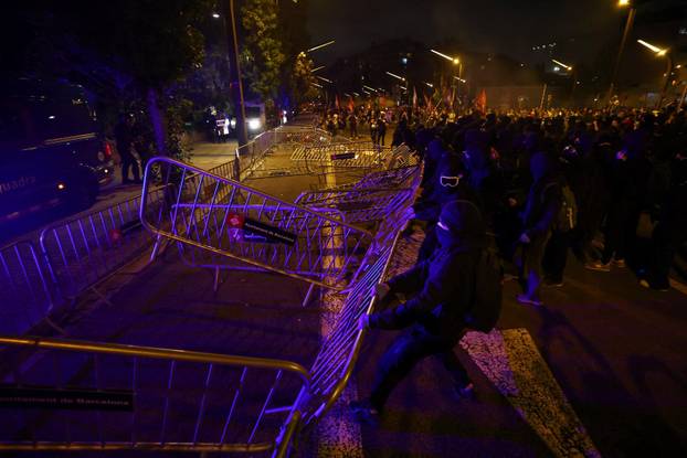 Spanish unions call a general strike in solidarity with Palestinians in Gaza, in Barcelona