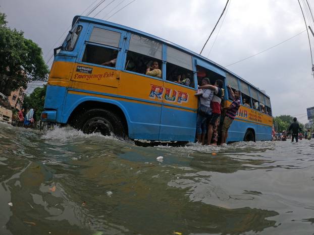 Sudden rain brings Kolkata to a Halt