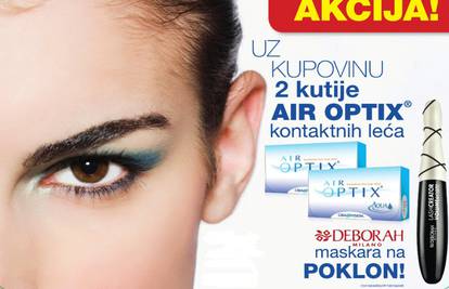 Akcija u optikama: uz 2 kutije leća, maskara na poklon!  