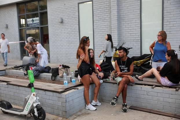 Aftermath of missile attack from Iran on Israel