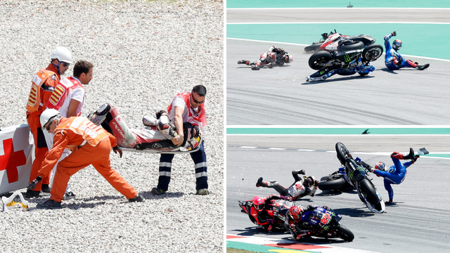 VIDEO Stravičan pad na Moto GP-u: Glavom zapeo za gumu