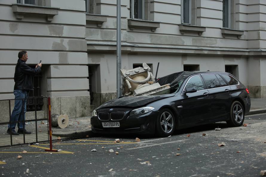 Oštećenja u centru Zagreba nakon potresa