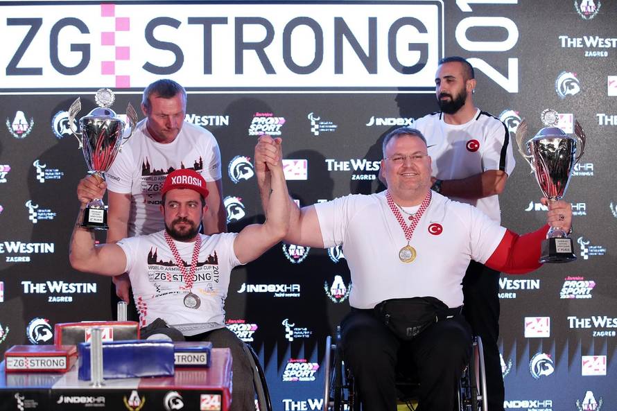Zagreb: OdrÅ¾an Svjetski kup u obaranju ruke ZG Strong 2019.