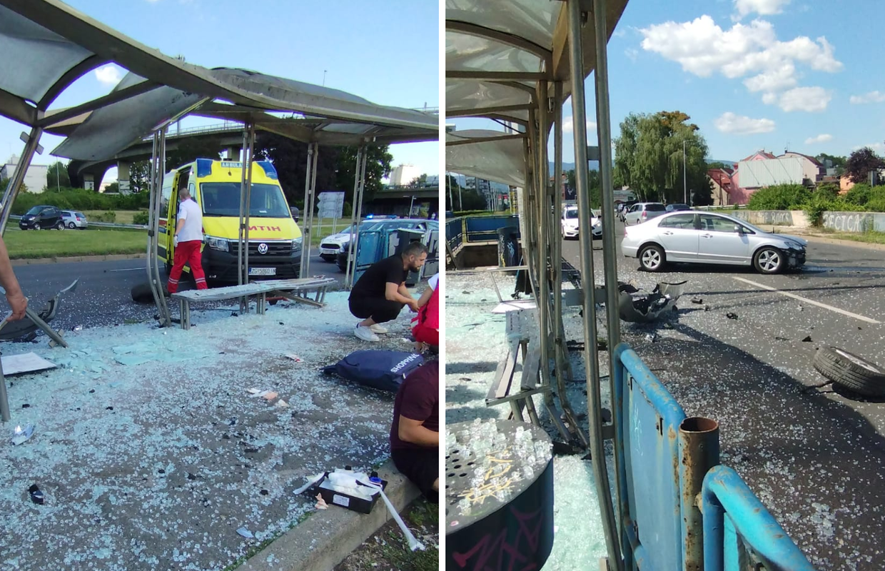VIDEO Užas u Zagrebu: Autom pokupio tramvajsku stanicu i pješake, troje ljudi ozlijeđeno