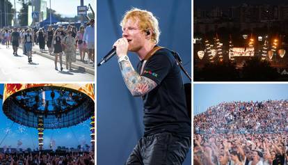 Velika fotogalerija: Spektakl u Zagrebu, Ed Sheeran nastupio je u majici na kojoj piše 'Zagreb'