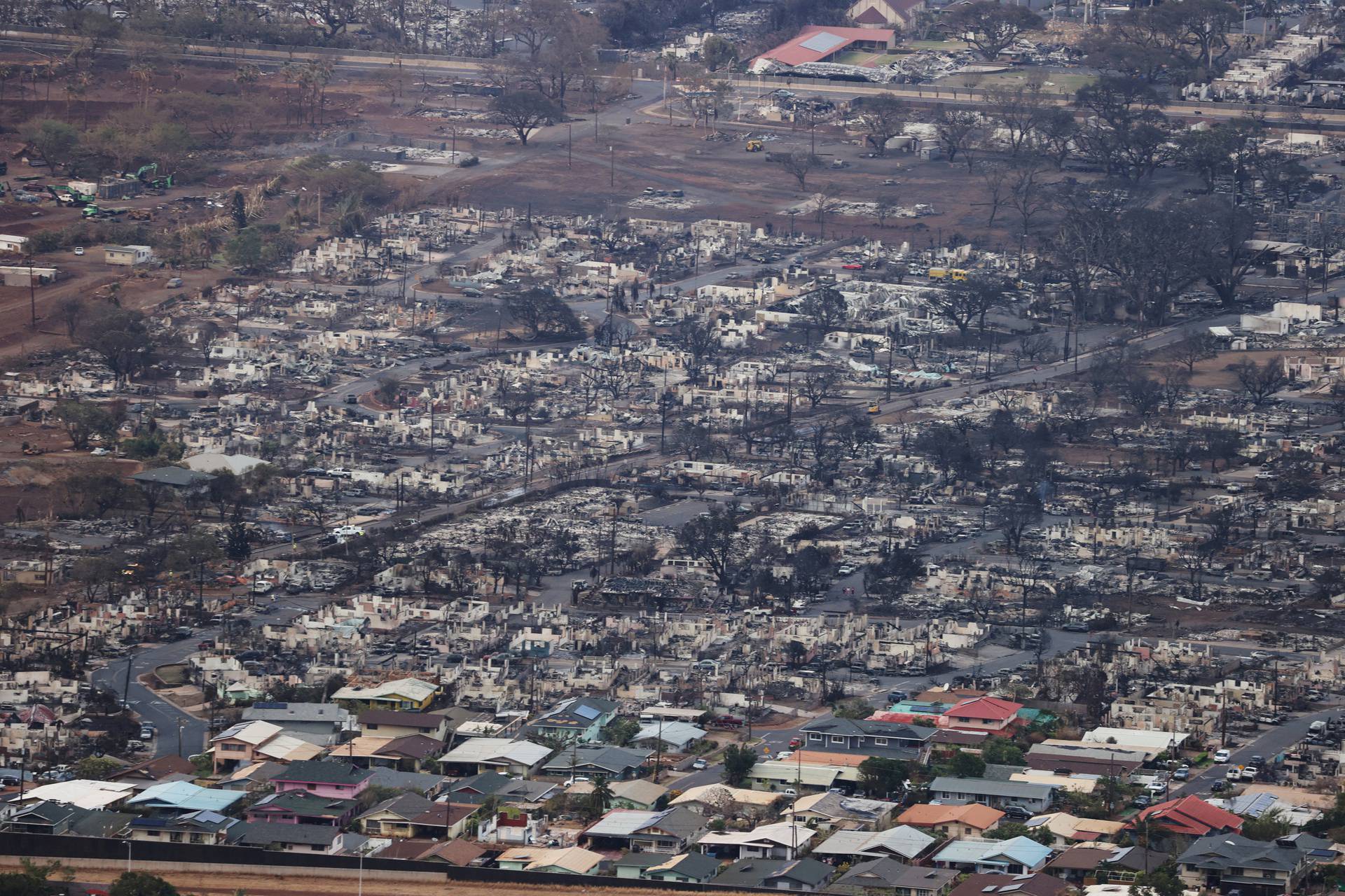 Wildfires driven by high winds hit Hawaiian island of Maui