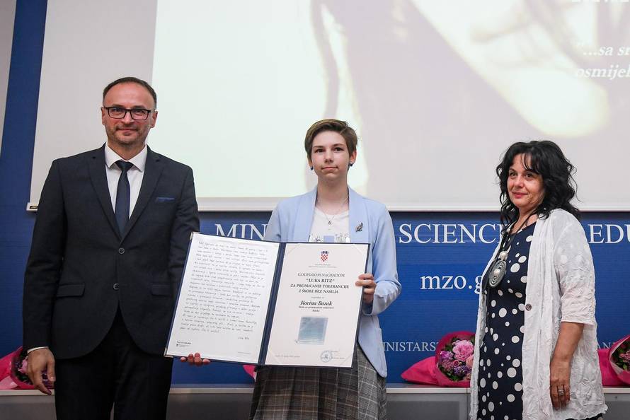 Zagreb: Dodjela Godišnje nagrade „Luka Ritz“ za promicanje tolerancije i škole bez nasilja