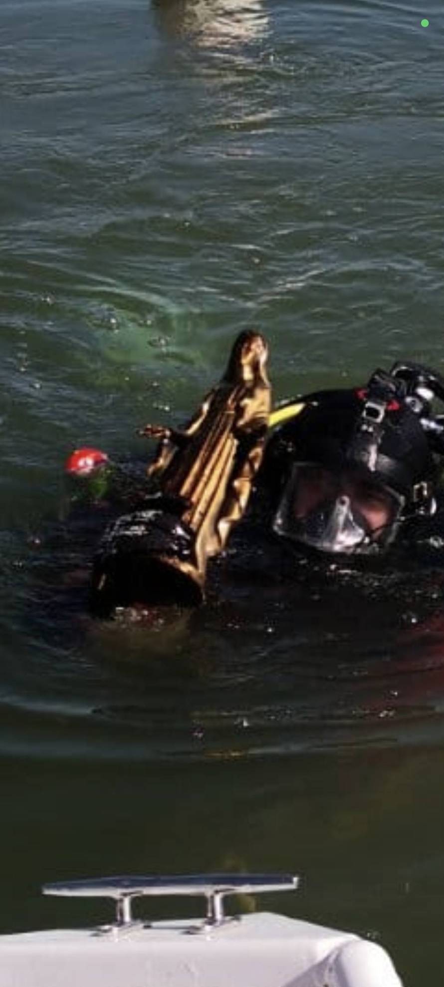 FOTO HGSS iz Save izvukao kip Gospe: 'Čudni su putevi Božji...'