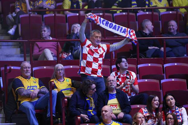 Susret Švedske i Hrvatske u prvom krugu EHF Europskog prvenstva,navijači