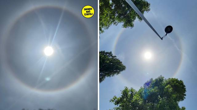 FOTO Rijedak fenomen na nebu zapanjio Hrvate: 'Gledam i ne vjerujem!'; Evo o čemu se radi