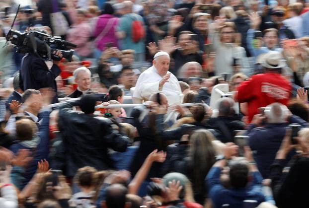 Pope Francis holds weekly general audience, at the Vatican