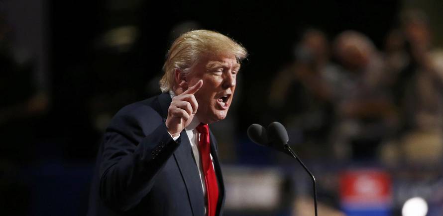 Republican U.S. presidential nominee Donald Trump formally accepts the nomination at the Republican National Convention in Cleveland