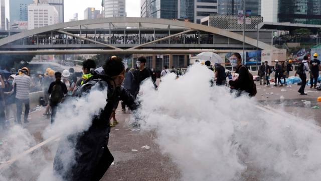 Protest to demand authorities scrap a proposed extradition bill with China, in Hong Kong