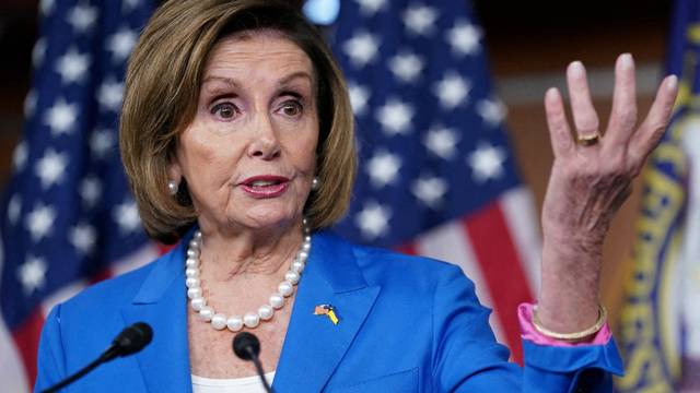 FILE PHOTO: Pelosi holds a press conference at the U.S. Capitol in Washington