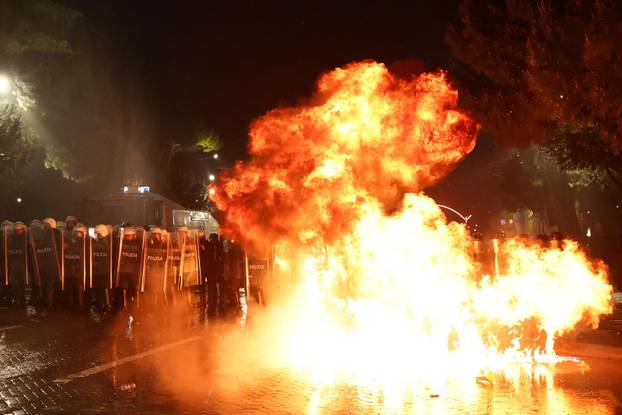 Anti-government protest in Tirana
