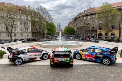 Zagreb: Automobili se provozali centrom grada dan prije početka WRC Croatia Rally