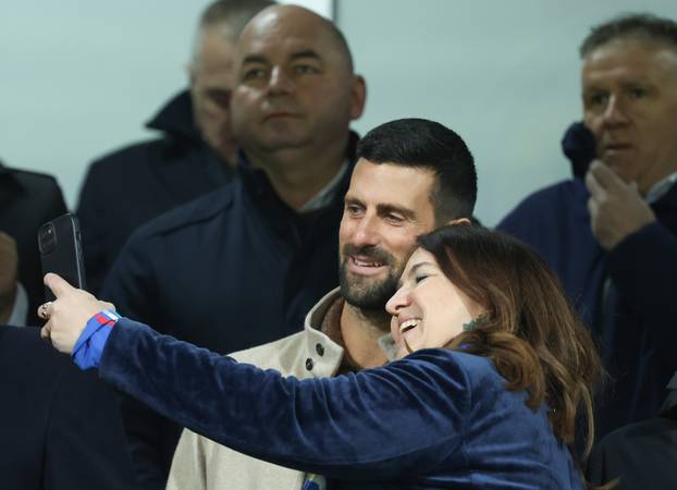 Zenica: Novak Đoković prati utakmicu Bosna i Hercegovina - Italija