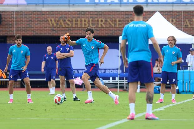 Dallas: Trening hrvatskih nogometnih reprezetativaca uoči utakmice protiv Engleske