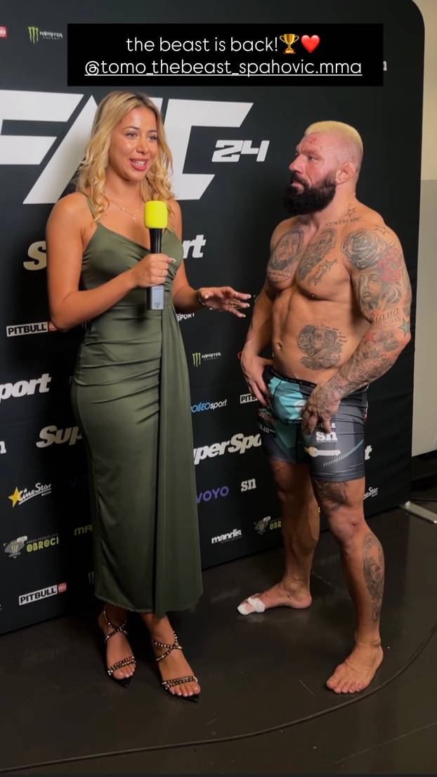 FOTO MMA voditeljica iz Srbije imponirala visinom u Zagrebu