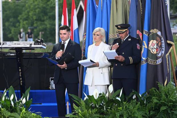 Svečani koncert u Zagrebu povodom 35. obljetnice postrojavanja Zbora narodne garde i ustrojavanja Hrvatske vojske i policije