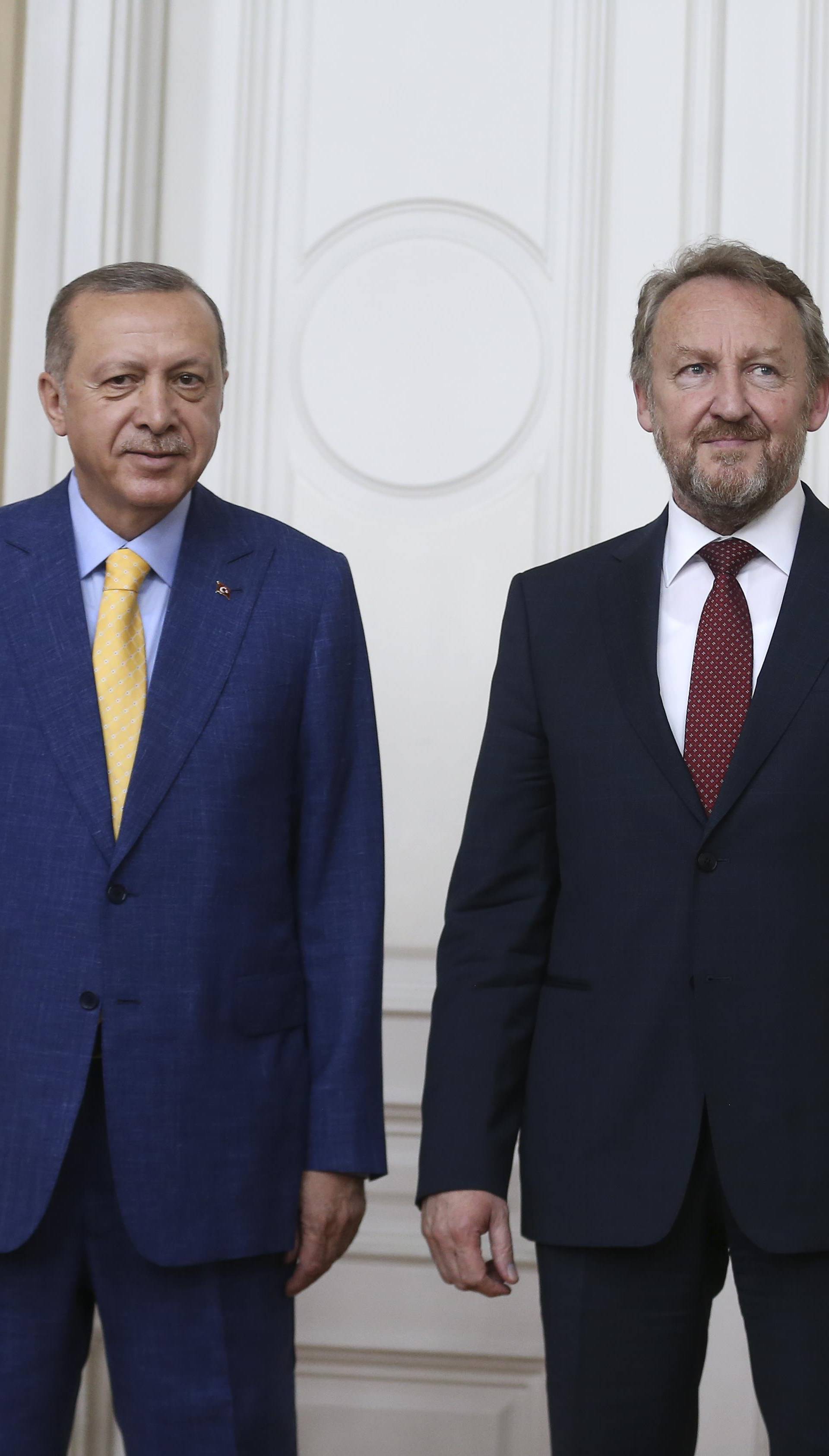 Turkish President Erdogan meets with Chairman of the Tripartite Presidency of Bosnia and Herzegovina Izetbegovic in Sarajevo