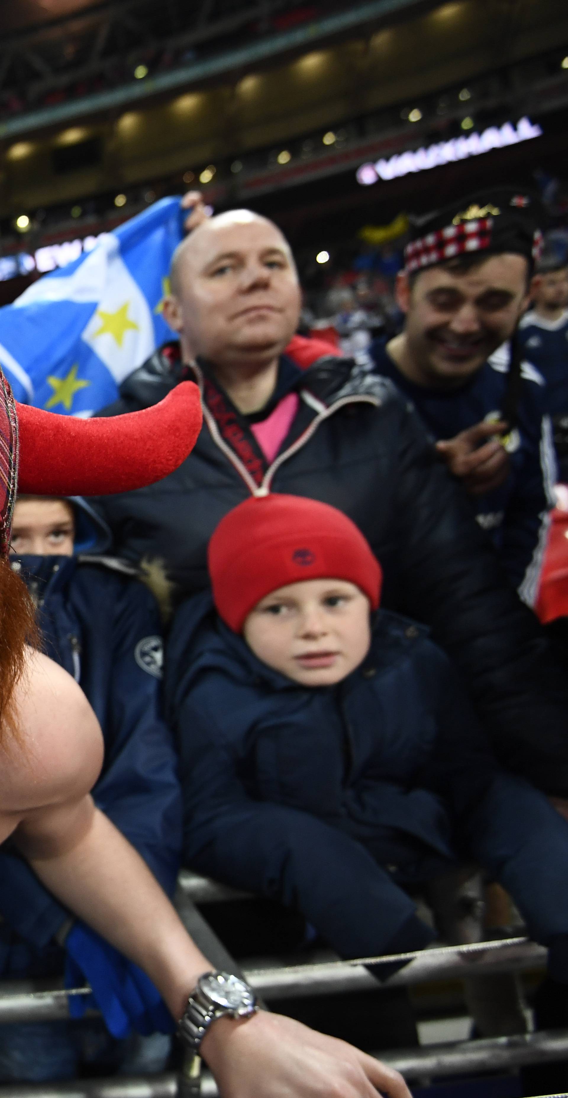 Scotland fans before the match