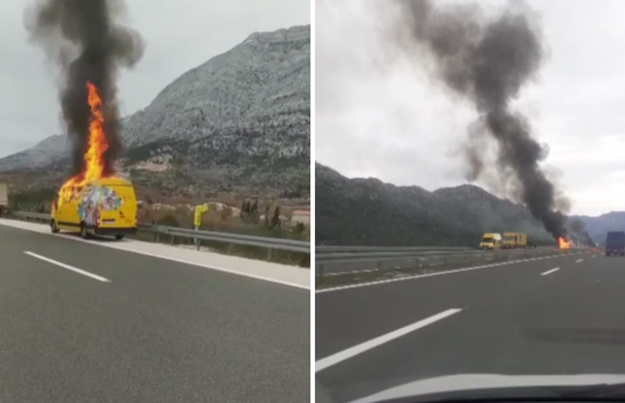 U požaru kombi vozila Hrvatske pošte šteta oko 100 tisuća kuna