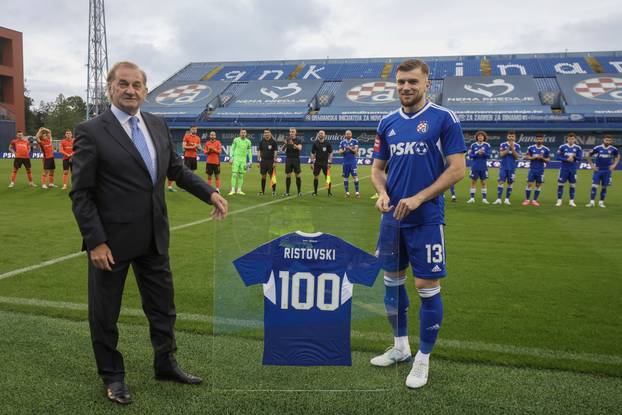 Zagreb: Stefan Ristovski primio dres s brojem 100 od bivšeg igrača Milivoja Bračuna
