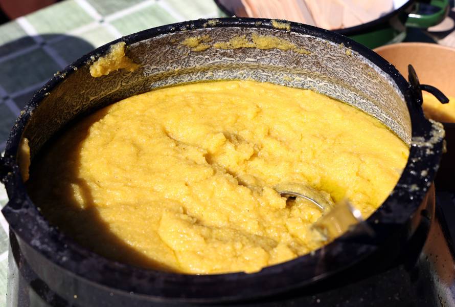 Vodice:Tradicionalni prvosvibanjski piknik u Rakitnici,spremanje divljeg zelja i pulente.